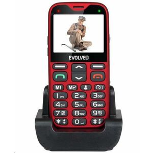 EVOLVEO EasyPhone XG, mobilný telefón pre seniorov s nabíjacím stojanom, červená vyobraziť