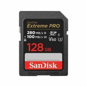 SanDisk SDXC karta 128GB Extreme PRO (280 MB/s Class 10, UHS-II V60) vyobraziť