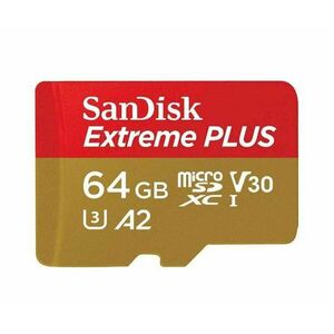 SANDISK EXTREME PLUS MICROSDXC 64GB 170MB/S + ADAPTER SDSQXBZ-064G-GN6MA vyobraziť