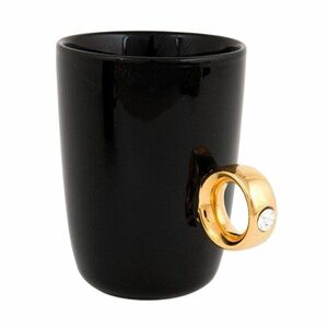 Hrnček GADGET MASTER Ring Mug Black/Gold vyobraziť