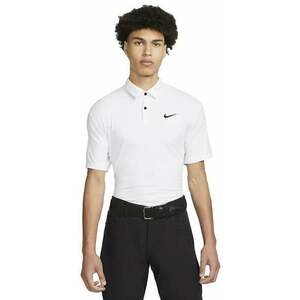 Nike Dri-Fit Tour Mens Solid Golf Polo White/Black L Polo košeľa vyobraziť