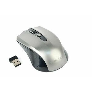 GEMBIRD myš MUSW-4B-04-BG, čierno-šedá, bezdrôtová, USB nano receiver vyobraziť