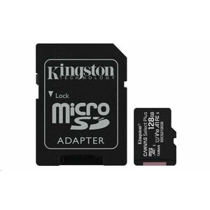Kingston 128GB micSDXC Canvas Select Plus 100R A1 C10 Card + SD adaptér vyobraziť