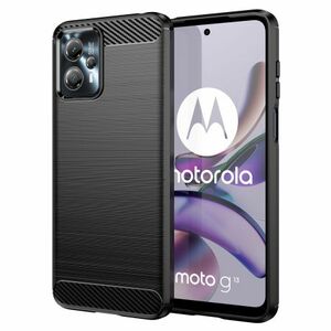 MG Carbon kryt na Motorola Moto G13, čierny vyobraziť