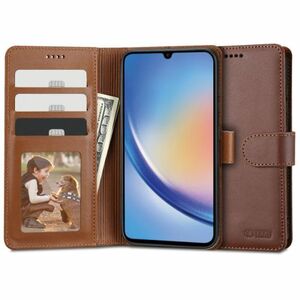Tech-Protect Wallet knižkové puzdro na Samsung Galaxy A34 5G, hnedé vyobraziť