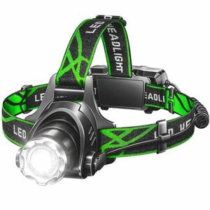MG LC2 LED čelovka, čierna/zelená vyobraziť