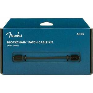 Fender Blockchain Patch Cable Kit XS Čierna Zalomený - Zalomený vyobraziť