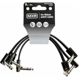 Dunlop MXR DCISTR06R Ribbon TRS Cable 3 Pack Čierna 15 cm Zalomený - Zalomený vyobraziť