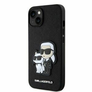 Puzdro Karl Lagerfeld PU Saffiano Karl and Choupette NFT iPhone 14 - čierne vyobraziť