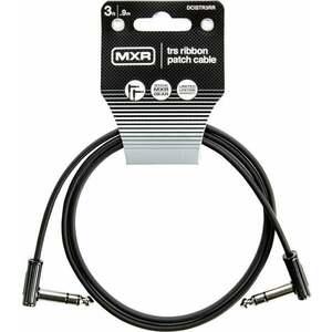 Dunlop MXR DCISTR3RR Ribbon TRS Cable Čierna 0, 9 m Zalomený - Zalomený vyobraziť