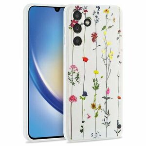 Puzdro Tech-Protect Samsung Galaxy A34 5G, Lúčne kvety - biele vyobraziť