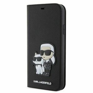 Karl Lagerfeld PU Saffiano Karl and Choupette NFT Book Pouzdro pro iPhone 11 Black vyobraziť
