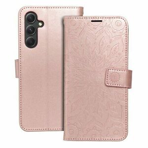 Puzdro Mezzo Book Samsung Galaxy A54 5G vzor mandala - zlato ružové vyobraziť
