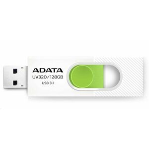 ADATA Flash Disk 64GB UV320, USB 3.1 Dash Drive, biela/zelená vyobraziť