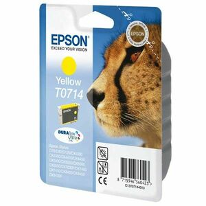 EPSON T0714 (C13T07144011) - originálna cartridge, žltá, 405 strán vyobraziť