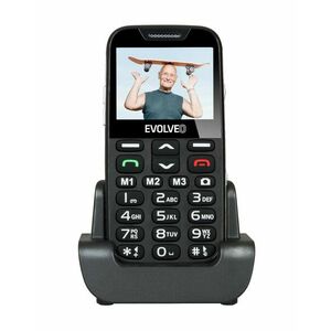 EVOLVEO EasyPhone XD, mobilný telefón pre seniorov s nabíjacím stojanom (čierna farba) vyobraziť