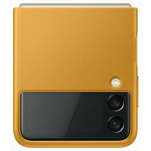 Samsung kožený zadný kryt EF-VF711LYE pre Galaxy Z Flip3, žltá vyobraziť