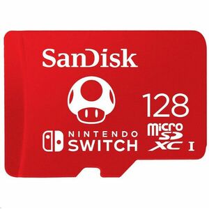 SanDisk MicroSDXC karta 128 GB pre Nintendo Switch (R: 100/W: 90 MB/s, UHS-I, V30, U3, C10, A1) licensed Product, Super Mario vyobraziť