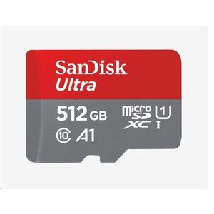 SanDisk MicroSDXC karta 512GB Ultra (150 MB/s, A1 Class 10 UHS-I) + adaptér vyobraziť