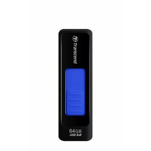 TRANSCEND Flash Disk 64GB JetFlash®760, USB 3.0 (R: 80/W: 25 MB/s) čierna/tmavo modrá vyobraziť