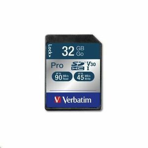 VERBATIM SDHC karta 32GB Pro, U3, V30 vyobraziť