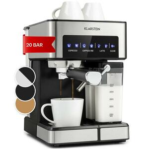 Klarstein Arabica Comfort, espresso kávovar, 1 350W, 20 bar. 1, 8l, dotykový ovládací panel vyobraziť