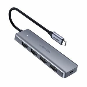 Ugreen CM219 HUB adaptér Micro USB / 4x USB, sivý (CM219 70336) vyobraziť