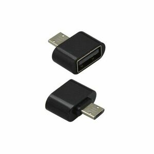 Adaptér OTG MicroUSB/USB Čierny vyobraziť