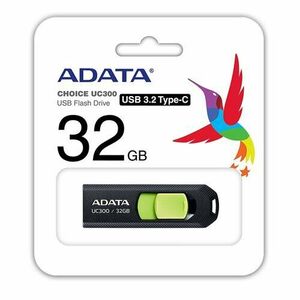 32GB ADATA UC300 USB 3.2 černá/zelená vyobraziť