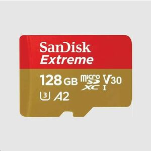 SanDisk micro SDXC karta 128GB Extreme (190 MB/s Class 10, UHS-I U3 V30) + adaptér vyobraziť
