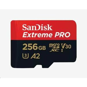 SanDisk micro SDXC karta 256 GB Extreme PRO (200 MB/s Class 10, UHS-I U3 V30) + adaptér vyobraziť