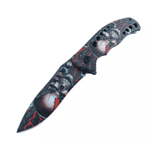 Skladací taktický nôž SKULL 20 cm, Červená vyobraziť