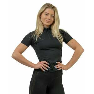 Nebbia Compression Zipper Shirt INTENSE Ultimate Black S Fitness tričko vyobraziť
