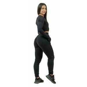 Nebbia High-Waist Joggers INTENSE Signature Black M Fitness nohavice vyobraziť