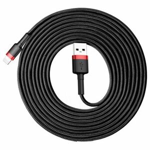 Baseus Cafule kábel USB / Lightning QC 3.0 2A 3m, čierny/červený (CALKLF-R91) vyobraziť