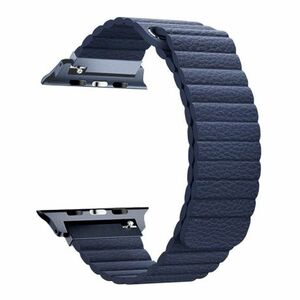 BStrap Leather Loop remienok na Apple Watch 42/44/45mm, Dark Blue (SAP010C10) vyobraziť