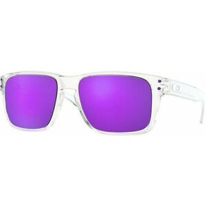 Oakley Holbrook XS 90071053 Polished Clear/Prizm Violet XS Lifestyle okuliare vyobraziť
