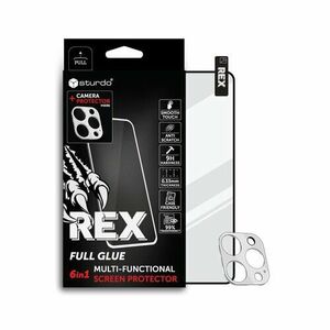 Sturdo Rex protective glass + Camera protection iPhone 11 Pro, Full Glue, 6v1 vyobraziť