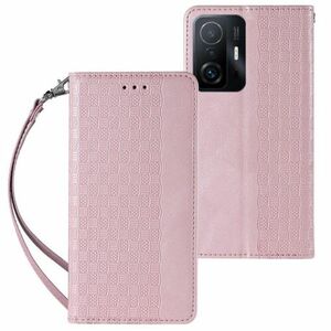 MG Magnet Strap knižkové kožené puzdro na Samsung Galaxy A13 5G, ružové vyobraziť