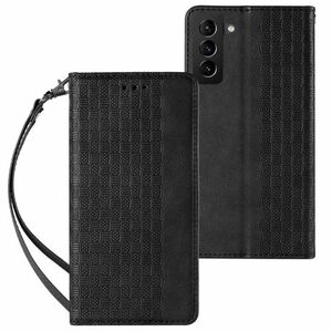 MG Magnet Strap knižkové kožené puzdro na Samsung Galaxy S22 Plus, čierne vyobraziť
