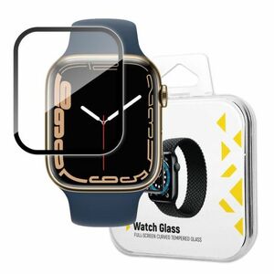 MG Watch Glass Hybrid ochranné sklo na Apple Watch 7/8 41mm, čierne vyobraziť