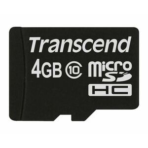 TRANSCEND MicroSDHC karta 4GB Class 10, bez adaptéra vyobraziť
