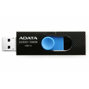 ADATA Flash Disk 32GB UV320, USB 3.1 Dash Drive, čierna / modrá vyobraziť