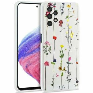 Puzdro Tech-Protect Samsung Galaxy A53 5G, Lúčne kvety - biele vyobraziť