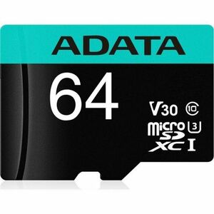 MicroSDXC karta A-DATA 64GB U3 V30S až 95MB/s + adaptér vyobraziť