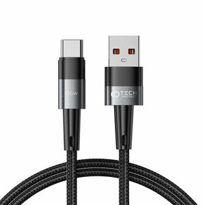 Tech-Protect Ultraboost kábel USB / USB-C 66W 6A 1m, šedý vyobraziť