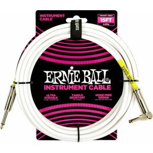 Ernie Ball P06400 Biela 4, 6 m Rovný - Zalomený vyobraziť