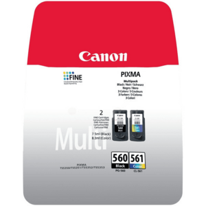 CANON PG-560 - originálna cartridge, čierna + farebná, 1x7, 5ml/1x8, 3ml vyobraziť