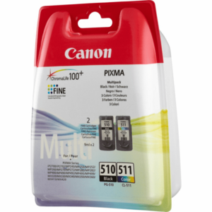 CANON PG-510 - originálna cartridge, čierna + farebná, 2x9ml vyobraziť