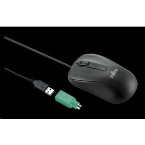 FUJITSU myš M530 USB - 1200dpi Laser Mouse Combo - redukcia USB PS2, 3 button Wheel Mouse with Tilt-Wheel-Function -ČIERNA vyobraziť